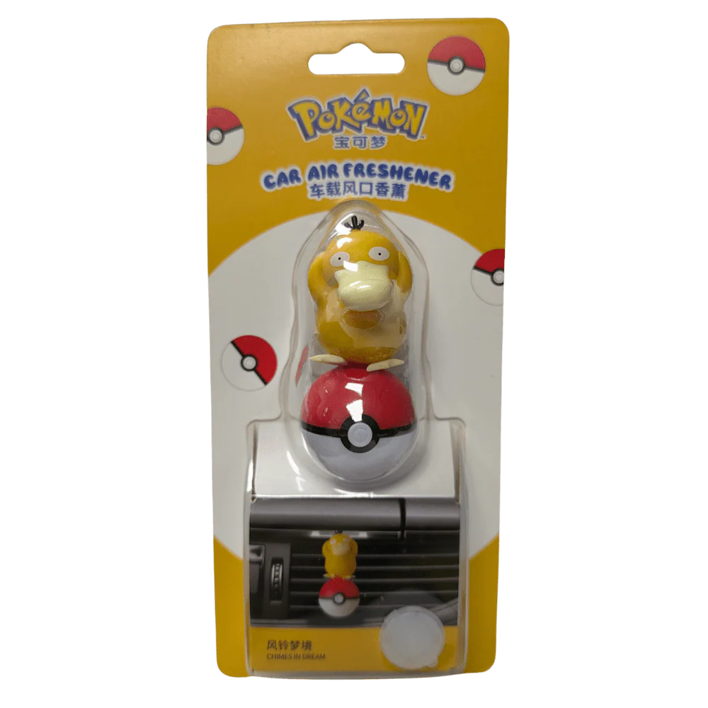 Pokemon Car Air Freshener - Psyduck Pokeball Style