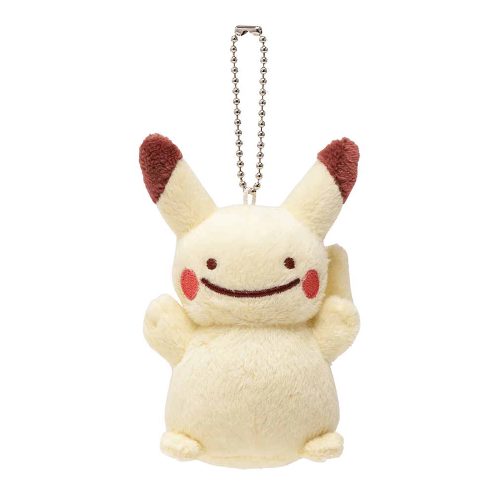 Pokemon Center Keychain Plushie - Transform Ditto: Pikachu