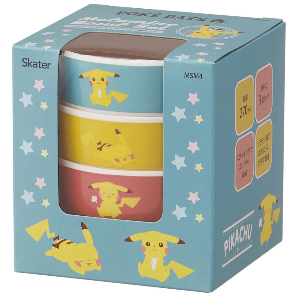 Pokemon Melamine Bowl Set by Skater