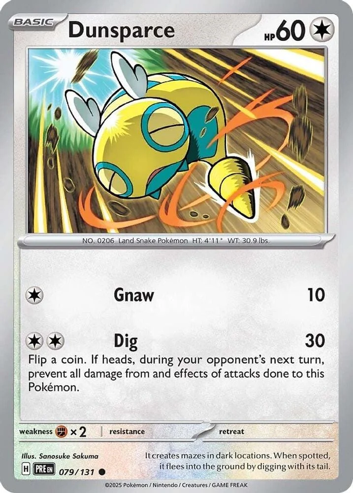 Dunsparce (#079/131) (SV: Prismatic Evolutions) Near Mint