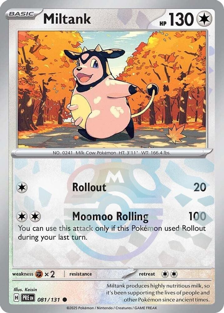 Miltank Master Ball Pattern (#081/131) (SV: Prismatic Evolutions) Near Mint Holofoil
