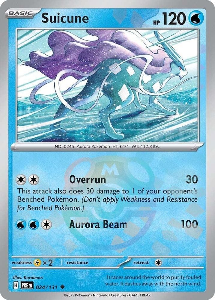 Suicune Master Ball Pattern (#024/131) (SV: Prismatic Evolutions) Near Mint Holofoil