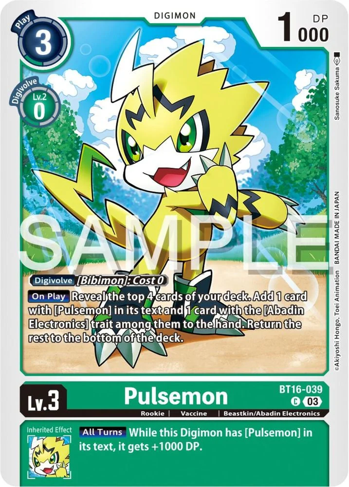 Pulsemon (#BT16-039 C) (Beginning Observer) Near Mint