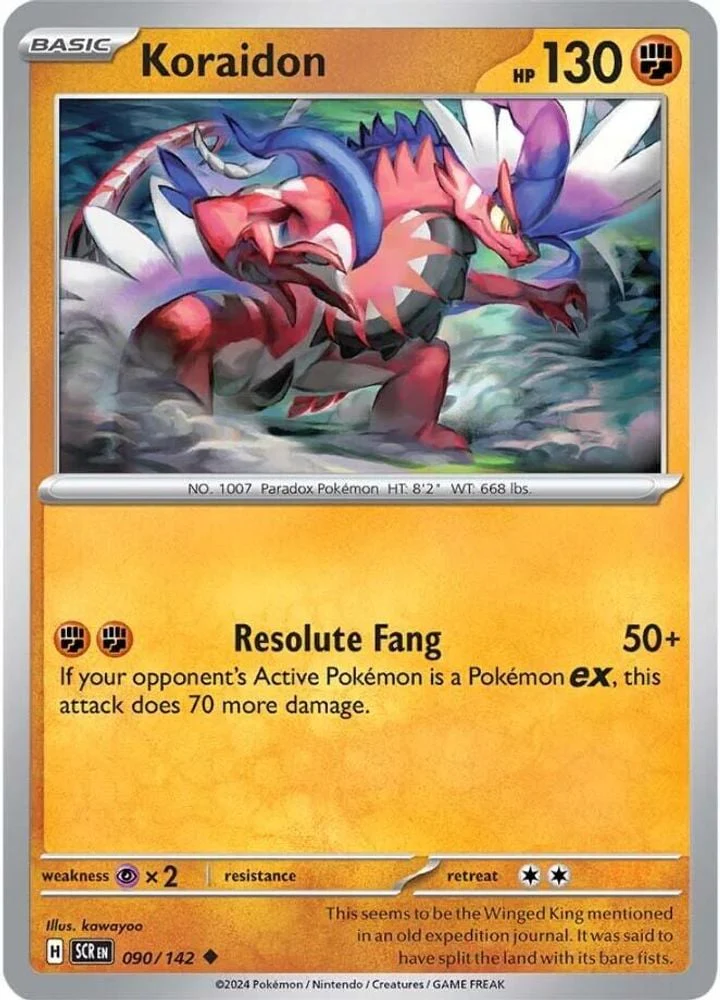 Koraidon (#090/142) (SV07: Stellar Crown) Near Mint Reverse Holofoil