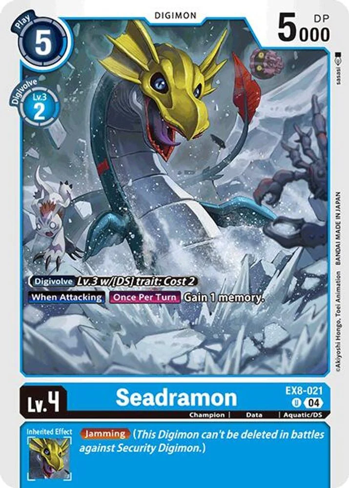 Seadramon (#EX8-021 U) (Chain of Liberation) Near Mint