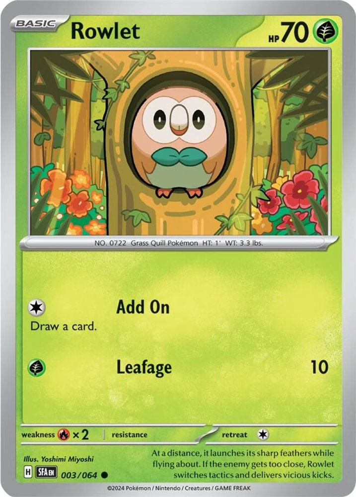 Rowlet (#003/064) (SV: Shrouded Fable)
