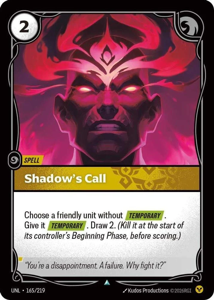 Shadow's Call (#165/219) (Unleashed) Near Mint
