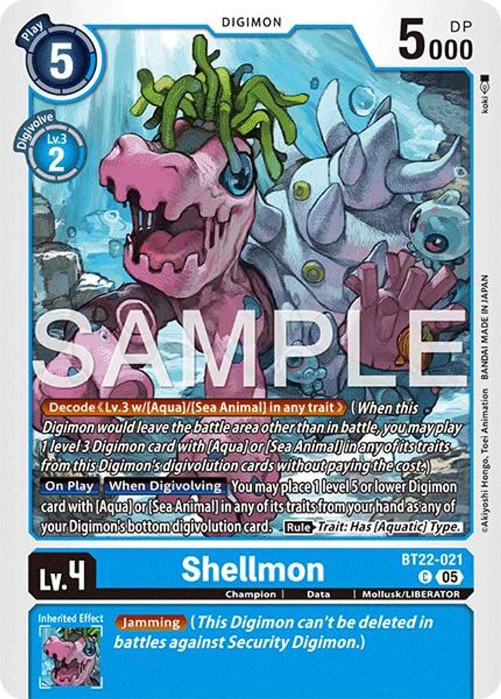 Shellmon (#BT22-021 C) (Cyber Eden) Near Mint
