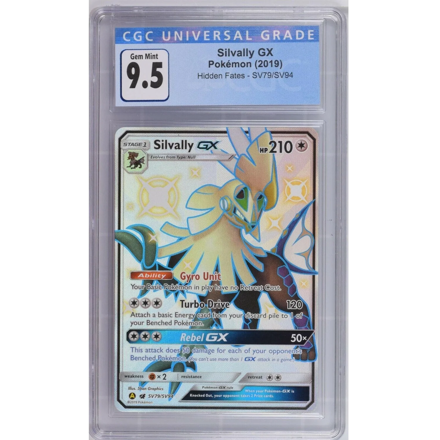 Silvally GX (SV79/SV94) - Full Art - Hidden Fates [CGC 9.5]