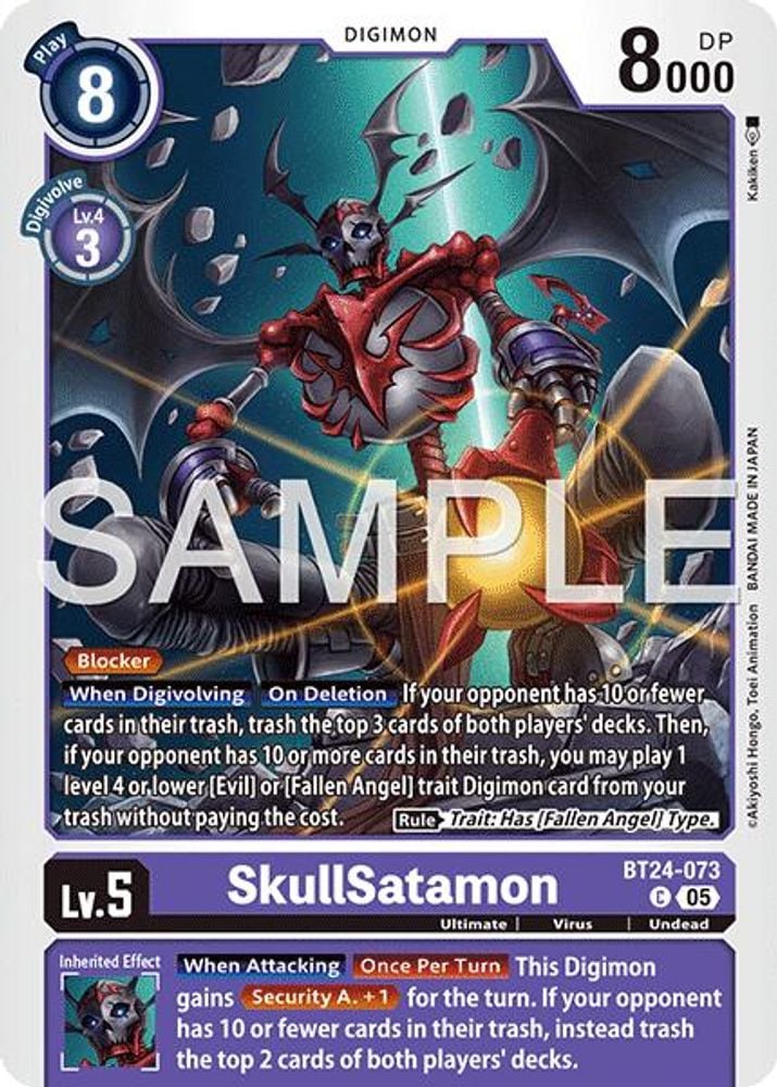 SkullSatamon (#BT24-073) (Time Stranger) Near Mint