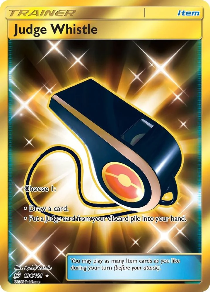 Judge Whistle Secret (#194/181) (SM - Team Up) Near Mint Holofoil