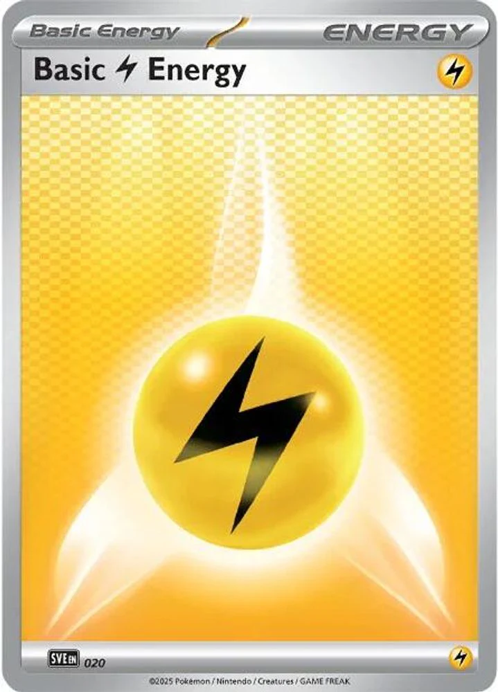 Basic Lightning Energy - 020 (#020) (SVE: Scarlet & Violet Energies) Near Mint Reverse Holofoil