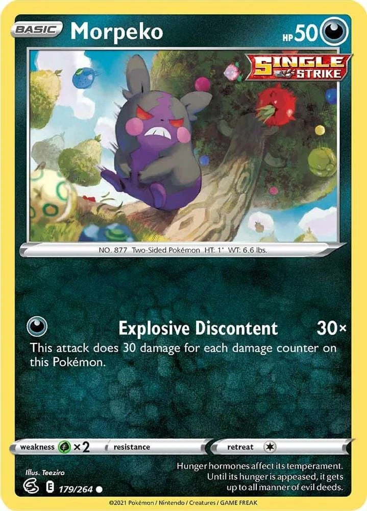 Morpeko 179 (#179/264) (SWSH08: Fusion Strike) Near Mint
