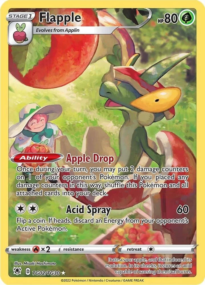 Flapple (#TG02/TG30) (SWSH10: Astral Radiance Trainer Gallery) Near Mint Holofoil