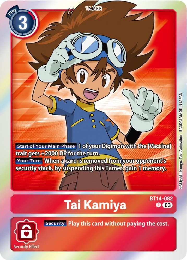 Tai Kamiya (#BT14-082 R) (Blast Ace) Near Mint Foil