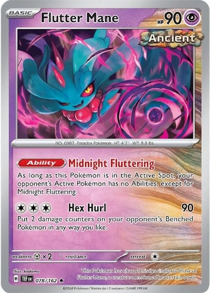 Flutter Mane (#078/162) (SV05: Temporal Forces) Near Mint Holofoil