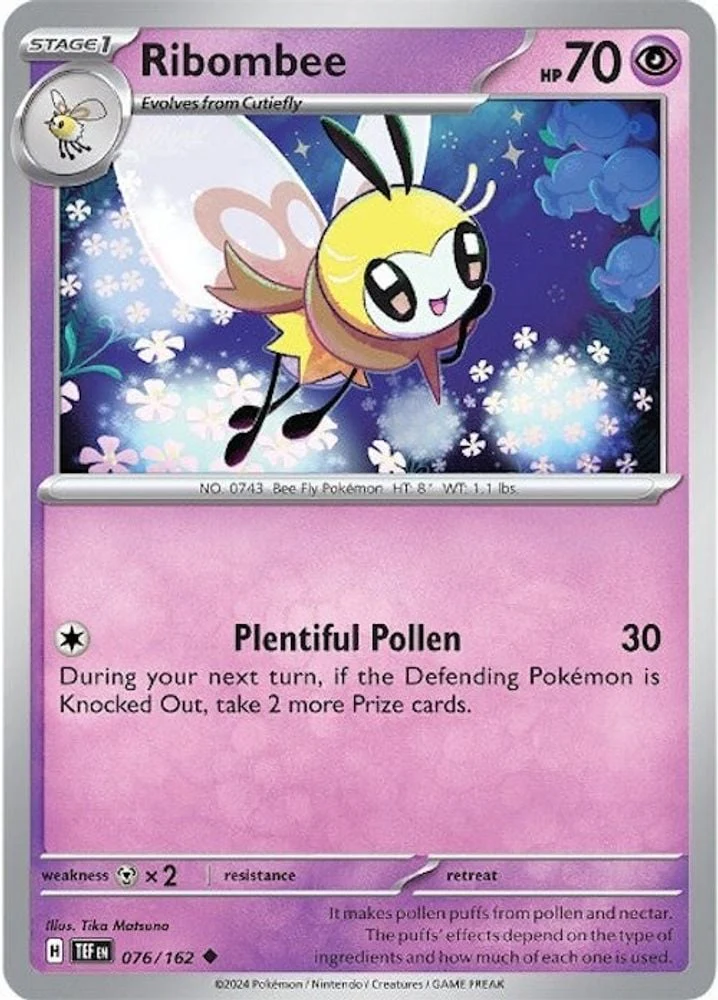Ribombee (#076/162) (SV05: Temporal Forces) Near Mint Reverse Holofoil