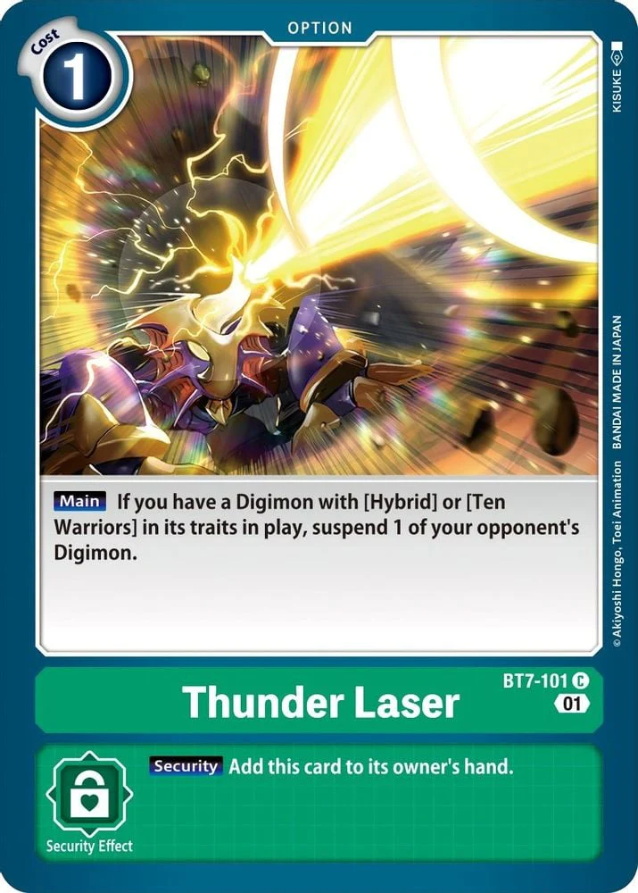 Thunder Laser (#BT7-101 C) (Next Adventure) Near Mint