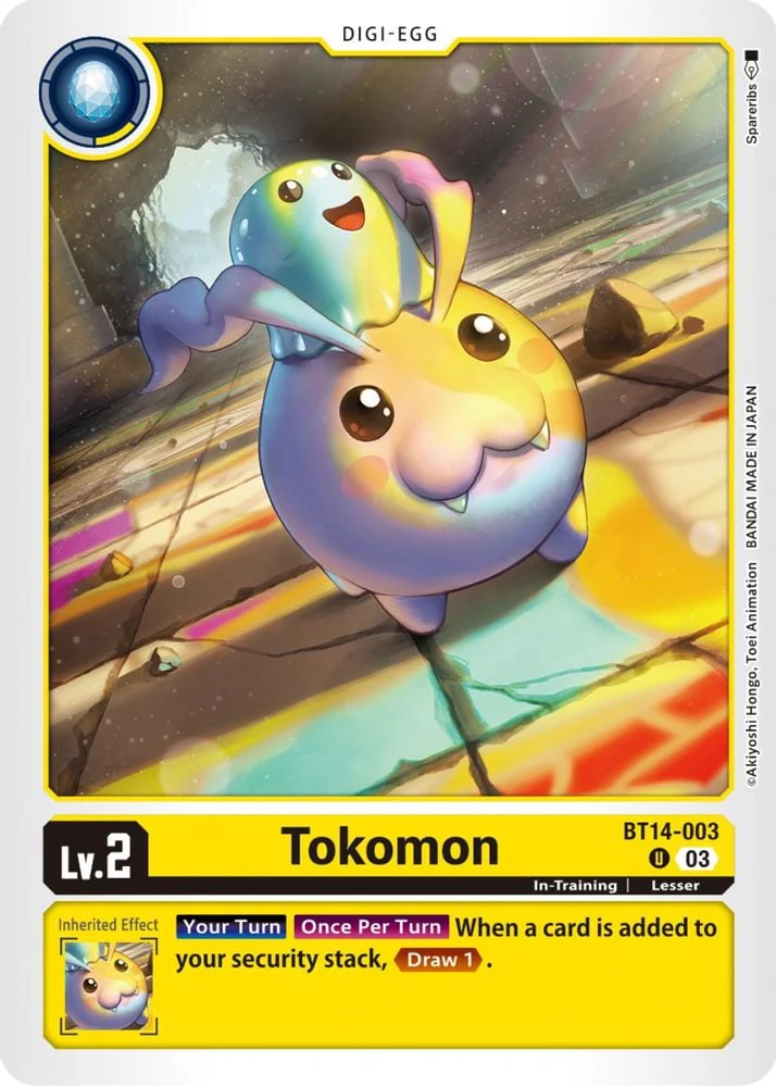 Tokomon (#BT14-003 U) (Blast Ace) Near Mint