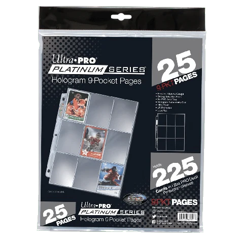 Ultra Pro Platinum Series 9 Pocket Pages (25)