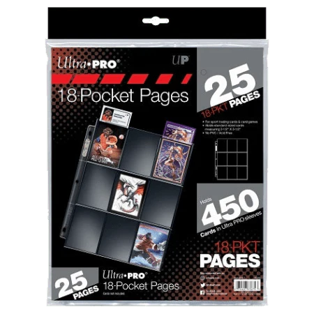 Ultra Pro Silver Series 18 Pocket Pages (25)