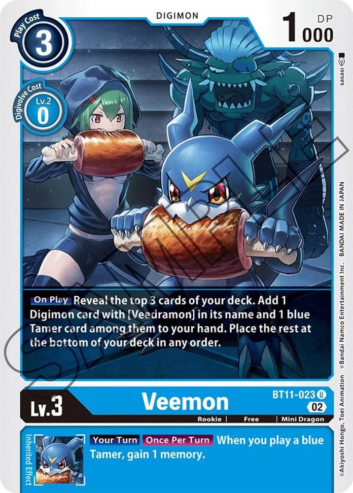 Veemon (#BT11-023 U) (Dimensional Phase) Near Mint