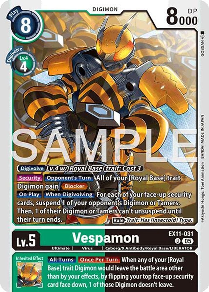 Vespamon (#EX11-031 U) (Dawn of Liberator) Near Mint